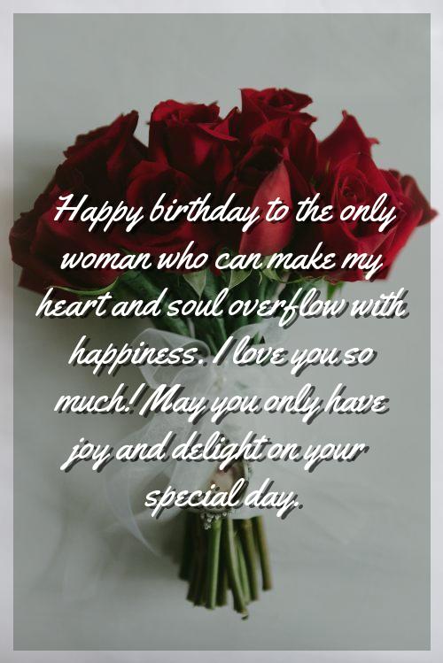 happy birthday text message for wife